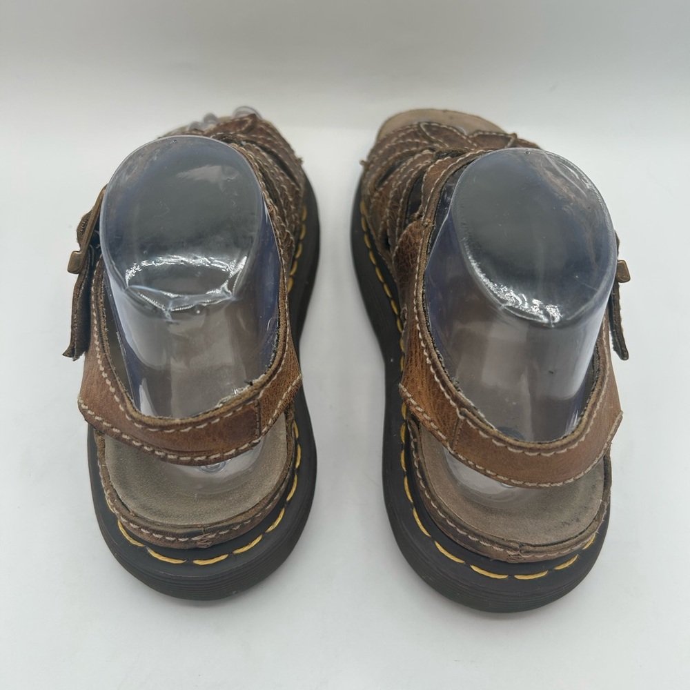 Vtg Dr. Martens Sandals Twist Fisherman Platform Women’s 8 & 9 Brown 90’s Grunge - Picture 13 of 13